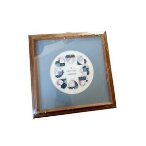 Framed cross stitch A Heartfelt Welcome‎